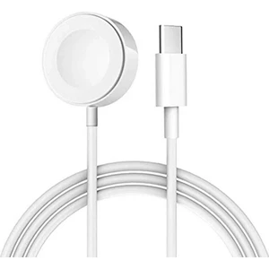Akıllı Saat Wireless Şarj Kablosu Type-C Bağlantılı 1m Apple Watch Se/7/6/5/4/3/2/1 Uyumlu