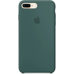 Piyasa Sepeti Apple iPhone 8 Plus Uyumlu Logolu Içi Kadife Altı Açık Lansman Haki Silikon Kılıf