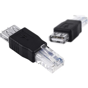 Usb2.0 Dişi - Ethernet RJ45 Erkek Fiş Adaptör Konnektörü USB RJ45
