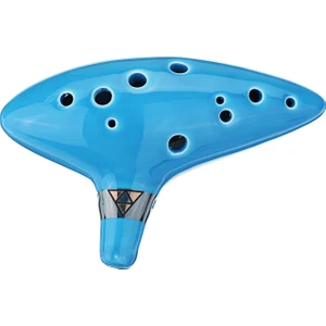 12 Delik Alto C Zelda Ocarina Seramik Gemisi Flüt (Yurt Dışından)