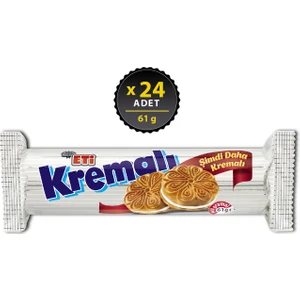 Kremalı Sandviç Bisküvi 61 g x 24 Adet