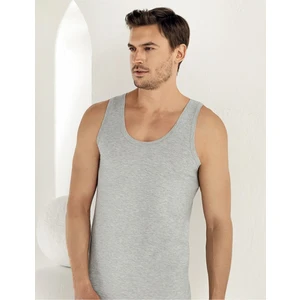 İki Yıldız Erkek Gri 6'lı Paket Pamuk Atlet