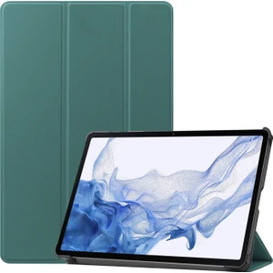 Shin-Wo Samsung Galaxy Tab S8 11'' Için Flip Tablet Kılıfı - Siyah (Yurt Dışından)