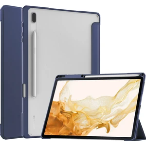 Shin-Wo Samsung Galaxy Tab S8+ Plus Için Şeffaf Tablet Kılıfı - Siyah (Yurt Dışından)