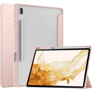 Shin-Wo Samsung Galaxy Tab S8+ Plus Için Şeffaf Tablet Kılıfı - Siyah (Yurt Dışından)