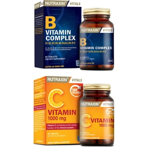 Vitals B Vitamin Complex 60 Tablet + Vitals C Vitamin 1000 Mg 30 Tablet