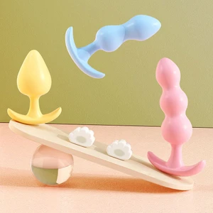 Anal Tıpa Seti 3 Renkli  Vajinal Anal Plug Anal Alıştırma Seti Silikon Anal Tıkaç