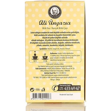 Ali Ünyazıcı Milk Tea 20 Adet Fiyatı - Taksit Seçenekleri