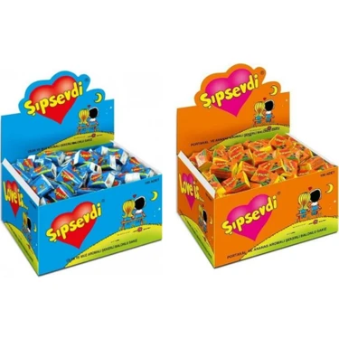 Şıpsevdi Sakız 100 Adet Çilek, Muz + 100 Adet Portakal, Fiyatı