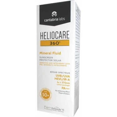 Heliocare 360 Mineral Fluid Spf+50 Güneş Koruyucu Krem 50 Ml