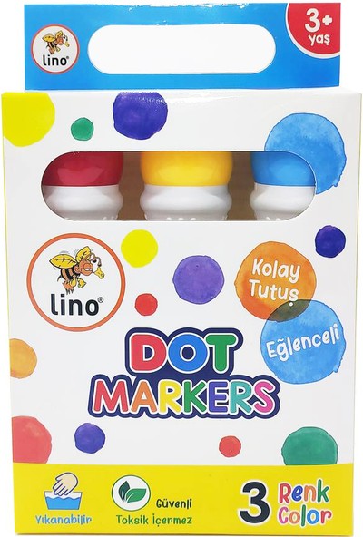 Lino Dot Markers Yıkanabilir 3'lü