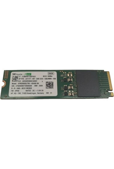 Sk Hynix HFM256GDGTNI Nvme 256GB 1300MB/S-600MB/S M.2 SSD