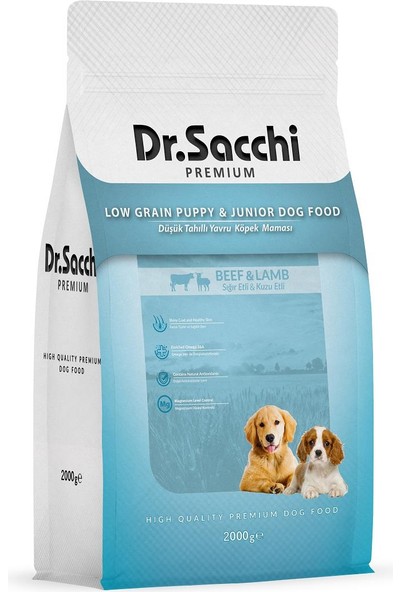 Dr.Sacchi Düşük Tahıllı Yavru Köpek Maması 2 Kg