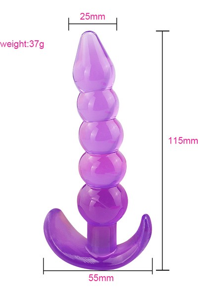 Joytoy Boğumlu Anal Plug Vajinal Tıpa Anal Tıkaç