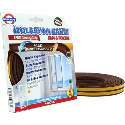 Epdm Pencere Izalasyon Bantı Izalasyon Fitili 9mmx6 mt modelleri