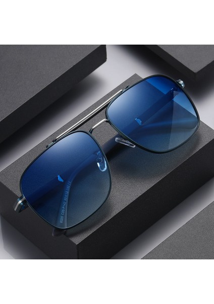 Erkek Aviator Güneş Gözlüğü Büyük Boy Kare Metal Çerçeveler(Yurt Dışından)