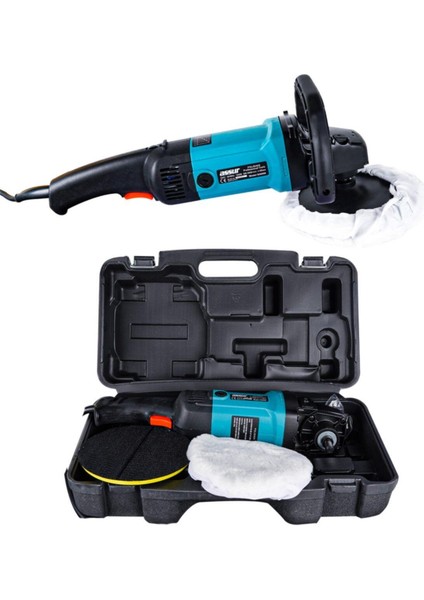 Assur Profesyonel Devir Ayarlı 1300 Watt 180 mm 6 Kademeli Polisaj Makinesi + Pasta Cila Kiti