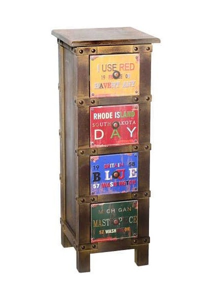 Şifonyer 4 Çekmeceli Retro Dekoratif Hediyelik fiyatları