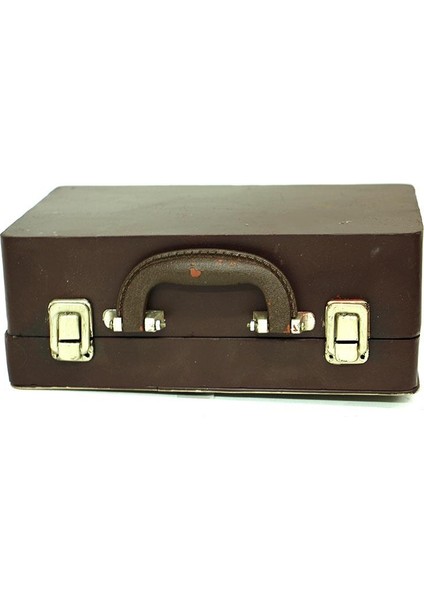 Dekoratif Metal Televizyon Bavul Vintage Biblo Hediyelik fırsatları