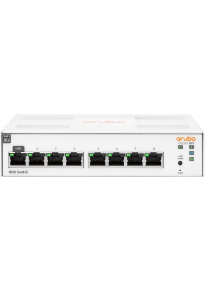 Hp Aruba Instant On JL810A 1830-8G, 8port,  Gigabit, Yönetliebilir, Rack Mount Switch