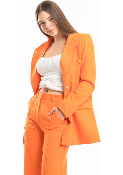 Içi Astarlı Hürrem Kumaş Blazer Ceket | CKT34236 Oranj fiyatları