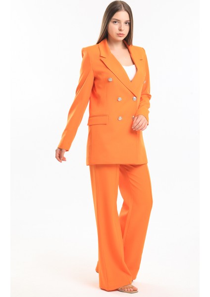 Içi Astarlı Hürrem Kumaş Blazer Ceket | CKT34236 Oranj modelleri