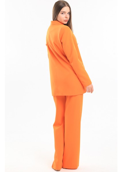 Içi Astarlı Hürrem Kumaş Blazer Ceket | CKT34236 Oranj fırsatları