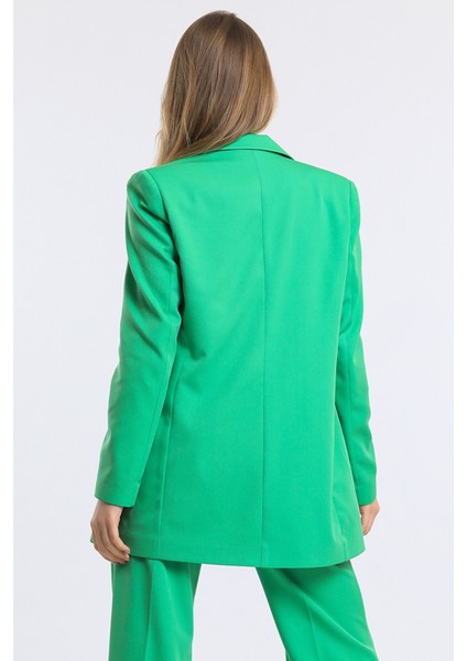 Içi Astarlı Hürrem Kumaş Blazer Ceket | CKT34236 Yesıl
