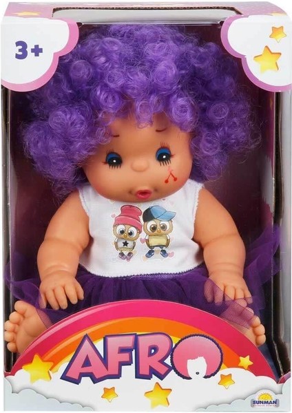 20040 Afro Kıvırcık Saçlı Bebek 23 cm