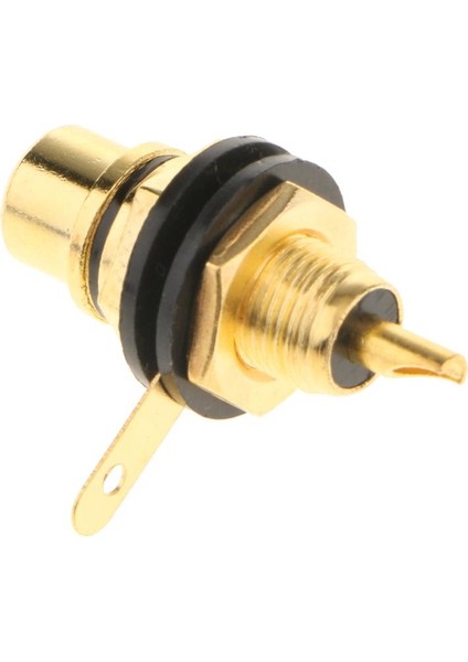 Rca Jack Plug Soket Ses Video Kadın Kablo Konnektörleri Adaptörü Siyah (Yurt Dışından) fırsatları