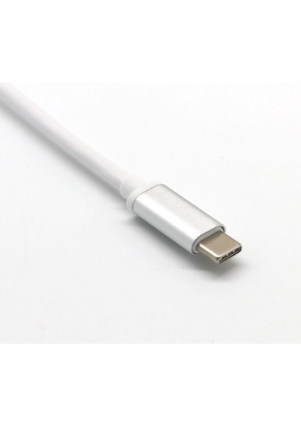 Tip-C USB 3.1 Usb-C 4K HDMI Usb3.0 Adaptörü 3 In 1 Hub Macbook Gümüş (Yurt Dışından)