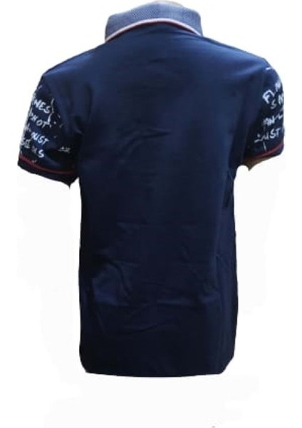 Petitox Çocuk Erkek Polo Yaka Baskılı T-Shirt 4023 - Lacivert - 12 Yaş fiyatları