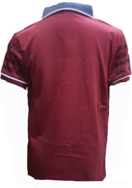 Petitox Çocuk Erkek Polo Yaka Baskılı T-Shirt 3023 - Kırmızı - 3 Yaş