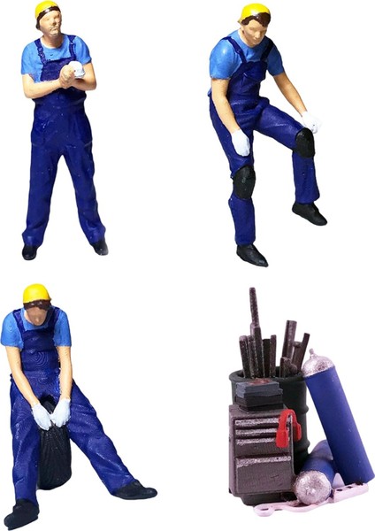 Reçine 1/64 Minik Insanlar Araba Modeli Figür (Yurt Dışından)
