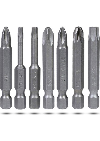 Matkap Bits Ucu Seti Vidalama Uçları Düz Yıldız Torx Uç Ph Pz 7 Parça