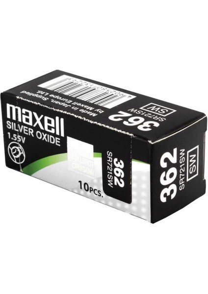 362 SR721SW Hafıza Saat Pili 10'lu
