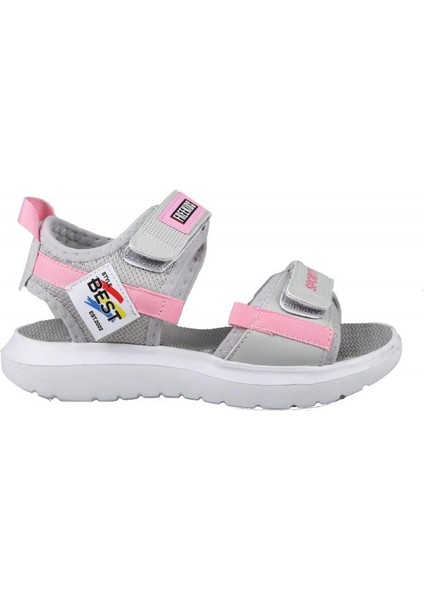 Bücür 300 Gri Pembe Çocuk Sandalet
