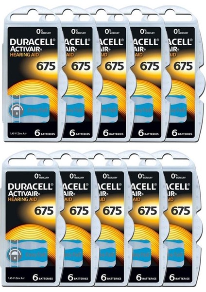Activair PR44 675 Numara Işitme Cihazı Pili 6 x 10'lu