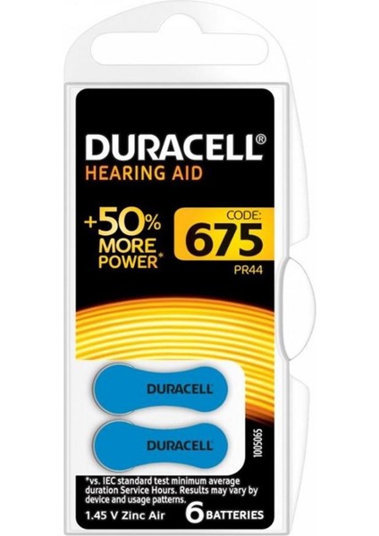 Activair PR44 675 Numara Işitme Cihazı Pili 6 x 10'lu fiyatları