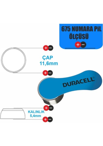Activair PR44 675 Numara Işitme Cihazı Pili 6 x 10'lu fırsatları