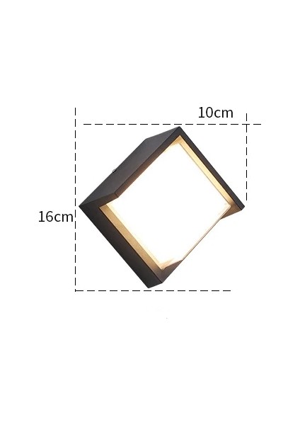 Sıva Üstü LED Aplik 12W Gün Işığı Renk CT-7074