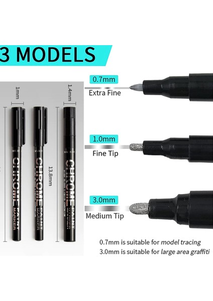 Akrilik Chrome Marker 1 mm