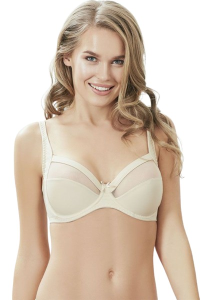 Anıl Balenli Desteksiz Dolgusuz Toparlayıcı Küçültücü Sütyen 3696 | Ten