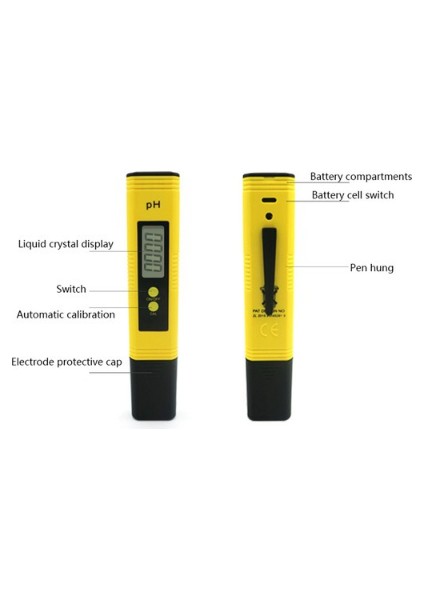 Su Kalitesi Test Cihazı Ph Metre Ph Ölçüm Dijital(Yurt Dışından)