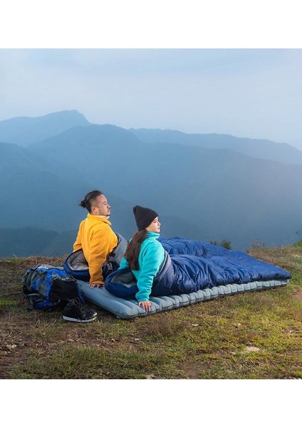 Camper Pro Sq Birleştirilebilir 2 Kişilik Uyku Tulumu - Haki