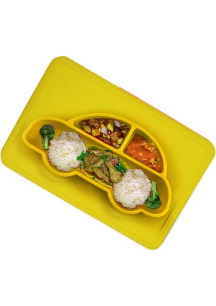 3 Adet Çocuk Gıda Sınıfı Silikon Yemek Kabı (Yurt Dışından)