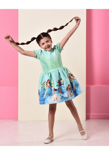 Eylul Elif Butik Moana Desen Kız Çocuk Elbise fiyatları