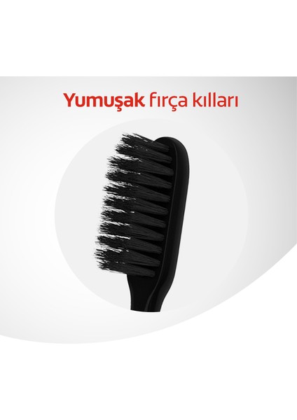 Mikro İnce Charcoal Derin ve Hassas Temizlik Yumuşak Diş Fırçası