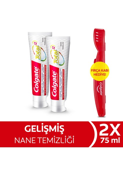 Total Nane Temizliği Diş Macunu 75 ml x 2 Adet