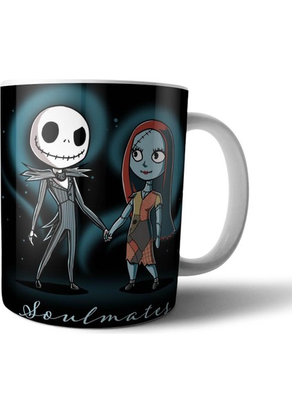 Nightmare Before Christmas Ruh Eşleri Kupa Bardak